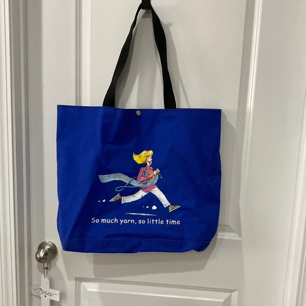 Large Lion Brand Tote Bag For Yarn